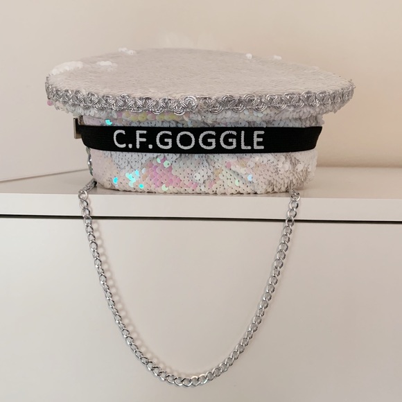 ❤️SOLD❤️ Handmade Festival Bling Captain Hat - Picture 6 of 9